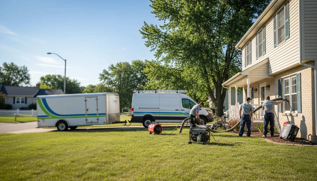 Flooded Basement Restoration And Cleanup With Repair in River Grove, IL near me